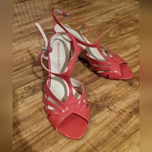 New Franco Sarto Wedge Red Shoes